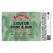 Charger l'image dans la galerie, Barbarigo - Liqueur de Poire William & Rum