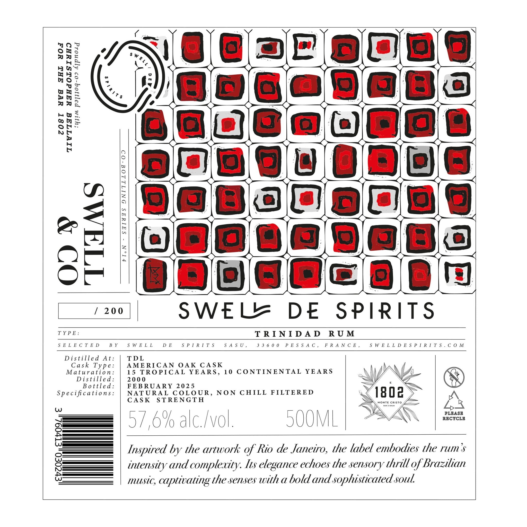 14 Swell & Co Series Trinidad Rum, TDL 2000 – Swell de Spirits All